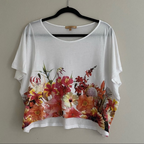 Zara tropical flower top - Picture 1 of 6